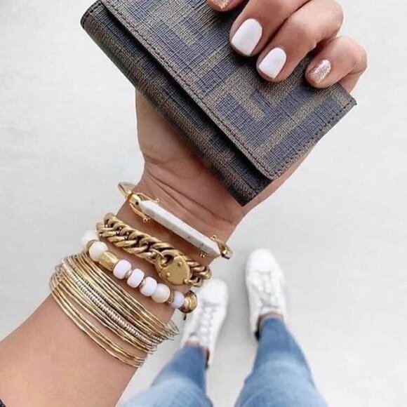 Stella & Dot Stone Rebel Cuff Bracelet - Brand New! - Picture 2 of 5